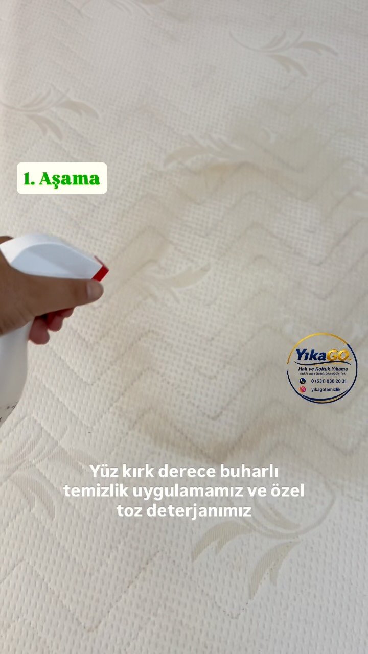 Buharlı yatak temizliği uygulaması